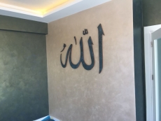Allah yaz�l� italyan boya uygulamas�